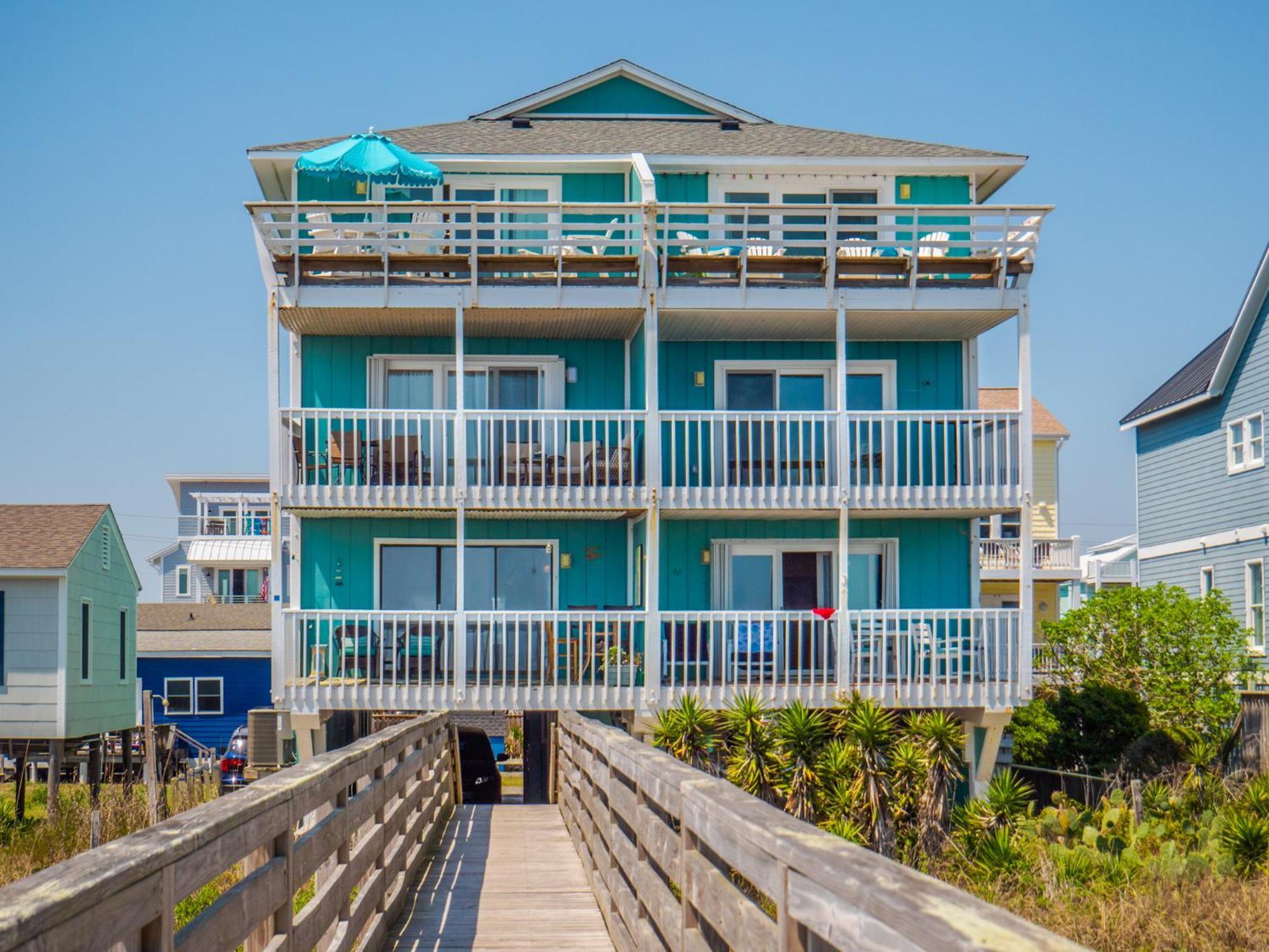 Ferienwohnung The Sandcastle At Tiki Carolina Beach Exterior foto